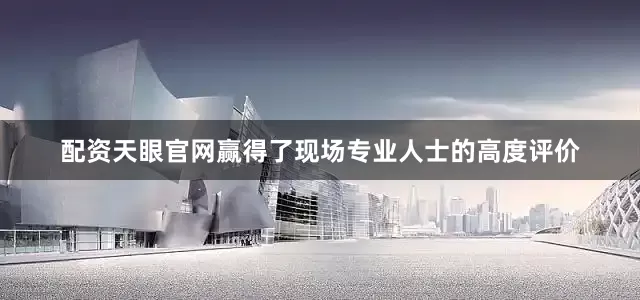 配资天眼官网赢得了现场专业人士的高度评价