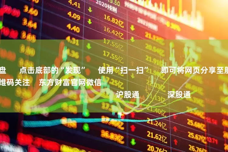 股票配资大盘 点击底部的“发现” 使用“扫一扫” 即可将网页分享至朋友圈 扫描二维码关注 东方财富官网微信 沪股通 深股通